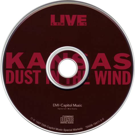 Car tula Cd de Kansas - Dust In The Wind Live - Portada