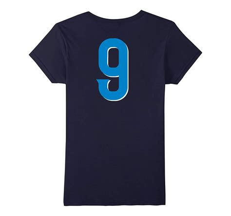 New Tee - Jersey Blue Number #9 Sports Team T-Tee (BACK) Wowen - Tops