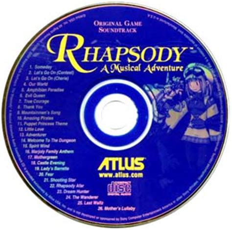 Rhapsody: A Musical Adventure- Soundtrack details - SoundtrackCollector.com