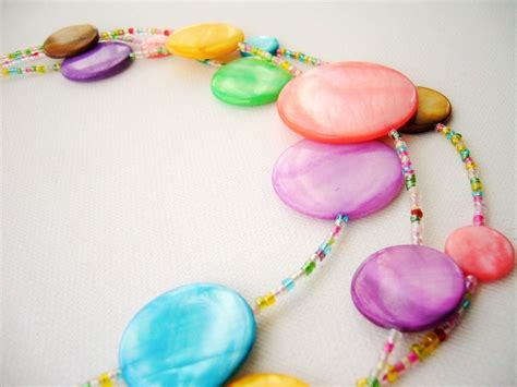 Necklace Strand Necklace Beaded Necklace Layered - Etsy