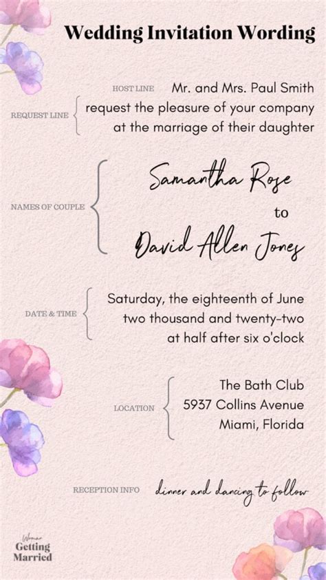 Your Guide To Proper Wedding Invitation Wording Woman - vrogue.co