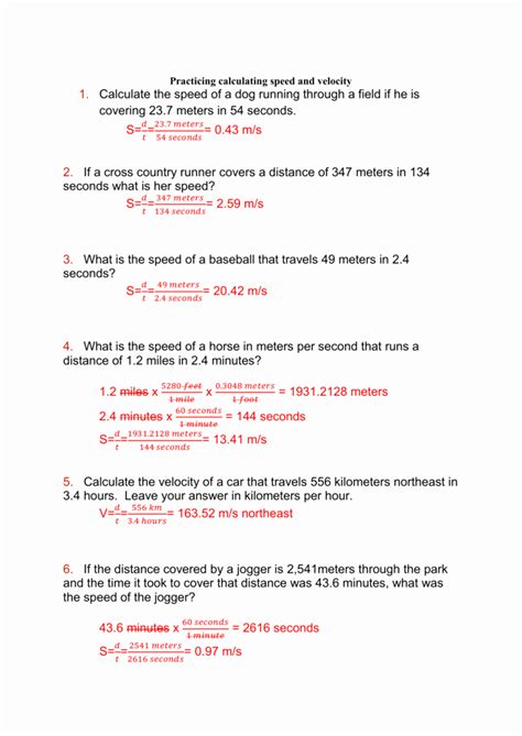 50 Acceleration Practice Problems Worksheet