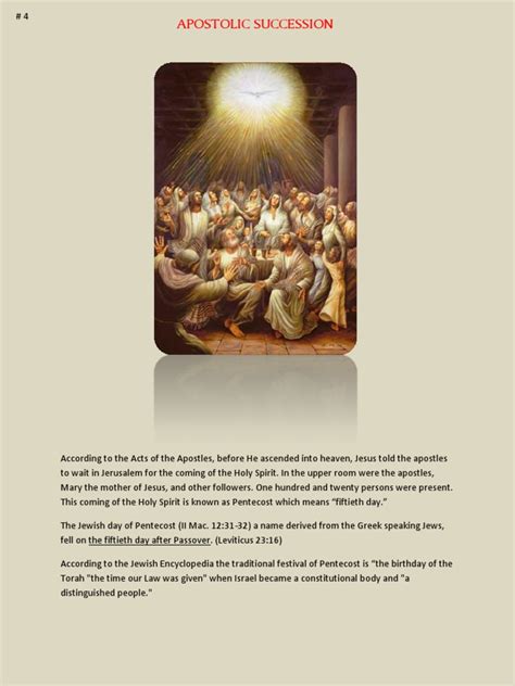 4 Apostolic Succession | PDF | Catholic Church | Bishop