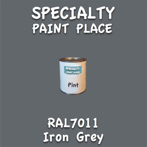 RAL 7011 Iron Grey Pint Can