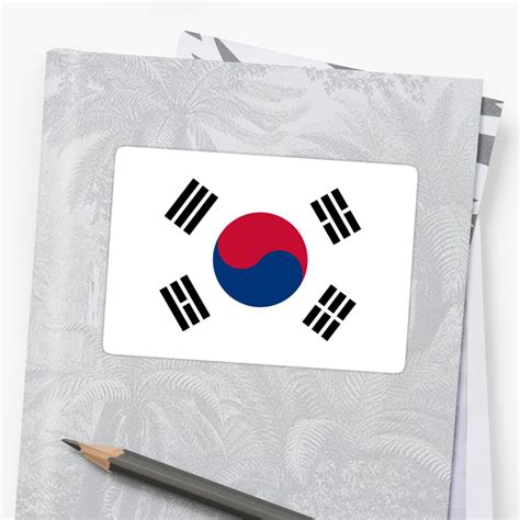 "South Korea Flag" Sticker by estudio3e | Redbubble