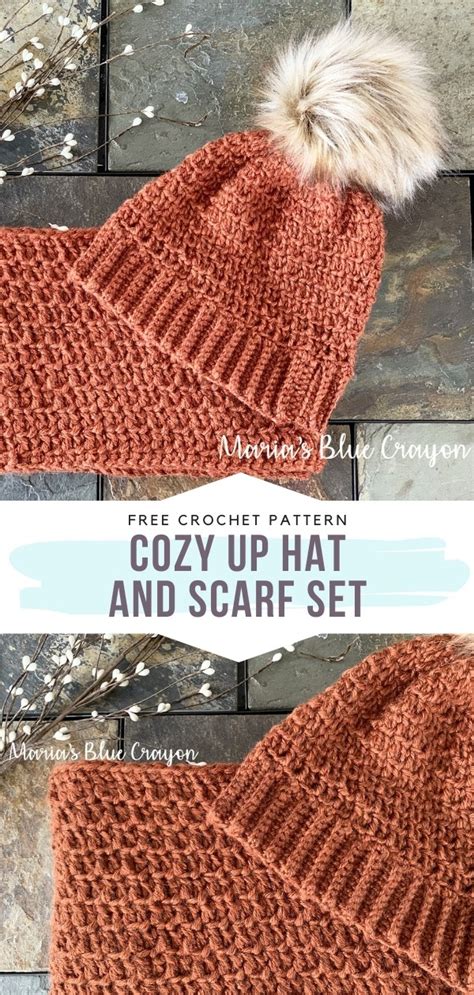 10+ Crochet Hat & Scarf Combination Patterns Ideas