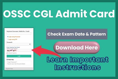 OSSC CGL Admit Card 2023 Released: Check Download Link