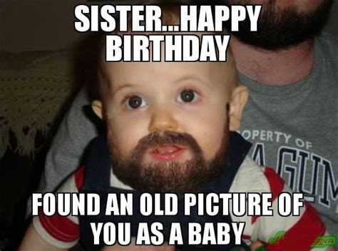 funny sister happy birthday meme – Happy Birthday Memes