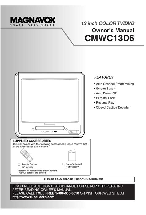 MAGNAVOX CMWC13D6 OWNER'S MANUAL Pdf Download | ManualsLib