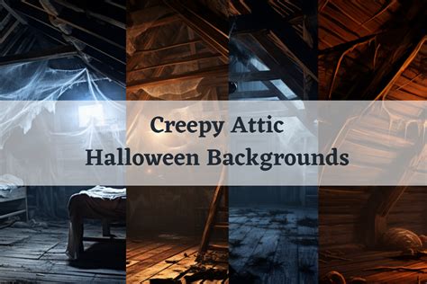 Creepy Attic Halloween Backgrounds Graphic by Matthew Gallo · Creative Fabrica