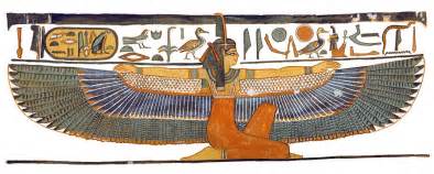 Egyptian Goddess Maat with Outstretched Wings Painting by Ben Morales-Correa - Pixels