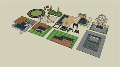 Garden - 3D Warehouse Sketchup Model, 3d Warehouse, Pond, Kids Rugs ...