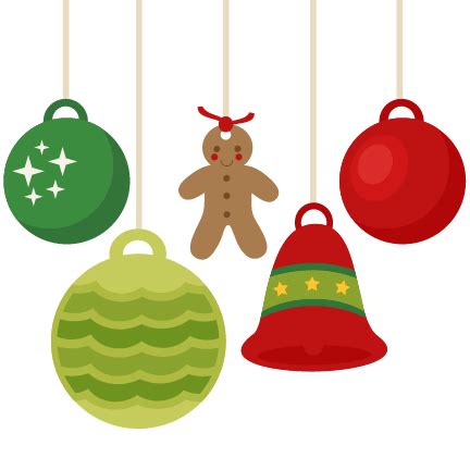 Christmas Ornaments scrapbook clip art christmas cut outs for cricut cute svg cut files free ...