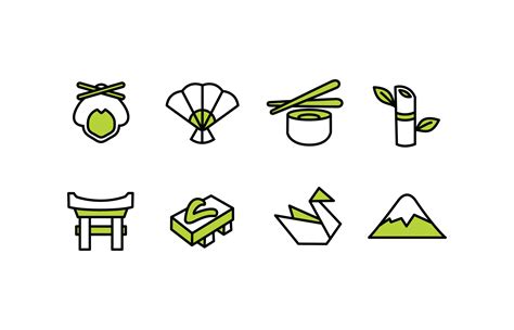 Japan Icon Set 166730 Vector Art at Vecteezy