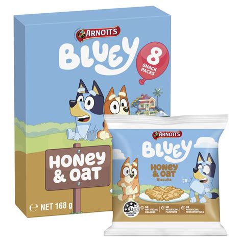 Arnotts Bluey Biscuits - Honey & Oats Reviews - Black Box