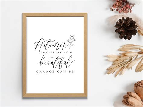 Autumn Quote Printable Wall Art Home Decor Print Fall Autumn Sign ...