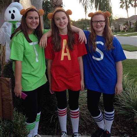 Alvin, Simon & Theodore. Alvin and the Chipmunks Halloween costume. DIY ...