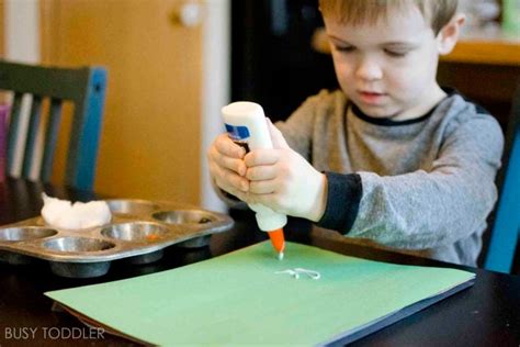 Glue Playtime Activity - Busy Toddler