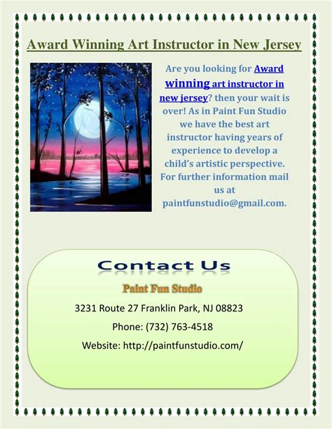 PPT - Award Winning Art Instructor in New Jersey PowerPoint ...