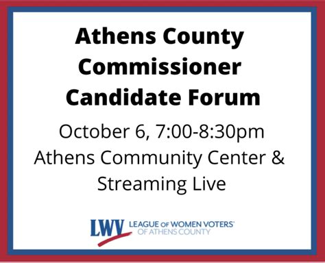 Athens County Commissioners Candidate Forum - WOUB Public Media