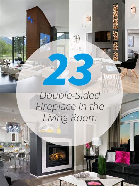 23 Double-Sided Fireplace Designs in the Living Room | Home Design Lover