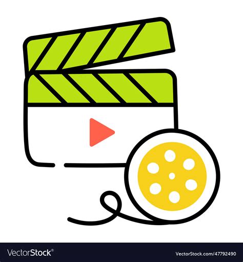 Film clapper Royalty Free Vector Image - VectorStock