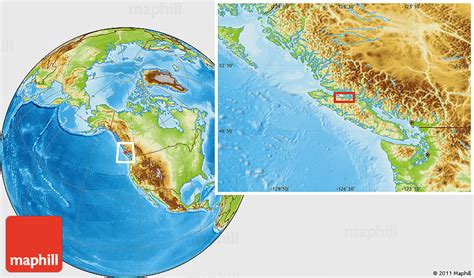 Physical Location Map of Telegraph Cove