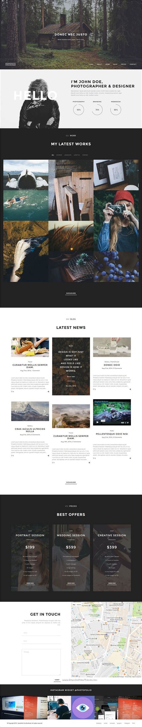 Photofolio - Photography & Portfolio WordPress Theme in 2020 ...