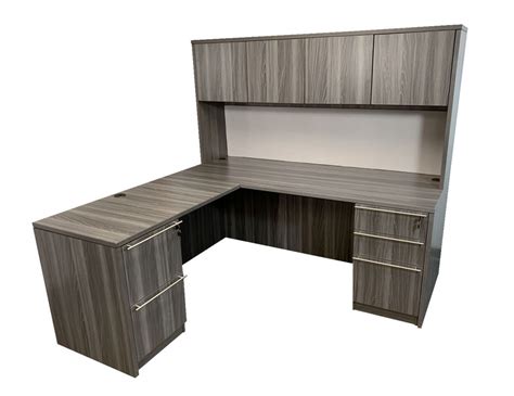 L Shaped Executive Desk Hutch | Express Laminate | Express Office Furniture