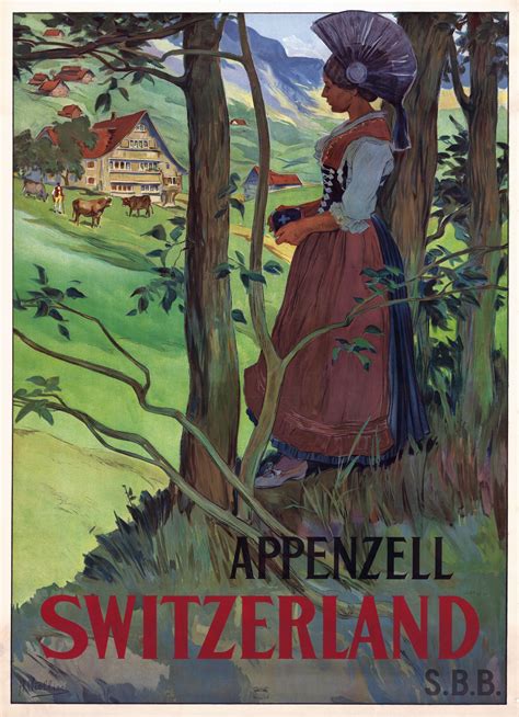 Switzerland Vintage Travel Poster Free Stock Photo - Public Domain Pictures