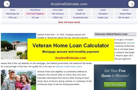 17 Best images about VA Loan Calculator on Pinterest | Veterans home, Mortgage payment and The o ...