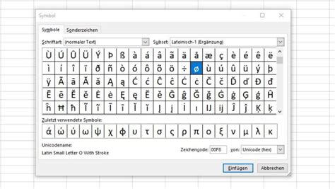 Excel Zeichen Durchschnitt - so erstellen Sie das Symbol