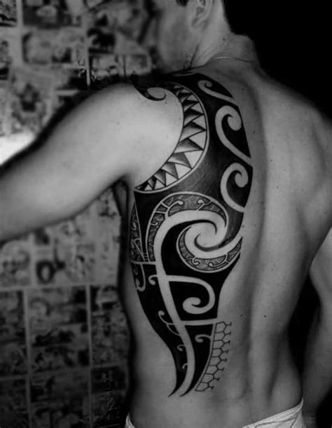 60 Tribal Back Tattoos For Men - Bold Masculine Designs