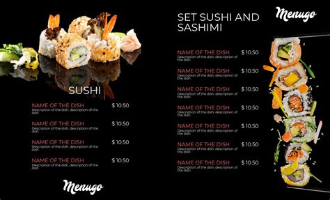 Menugo - Sushi Menu Template