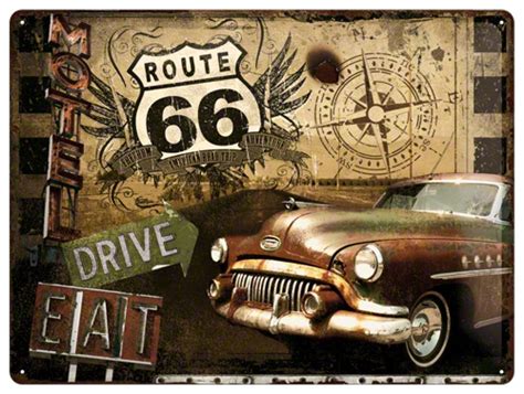 🔥 Download Vintage Route Sign Home Tin Motel by @christopherholland | Route 66 Wallpapers, Route ...