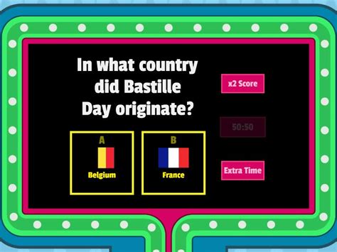 Bastille Day quiz - Gameshow quiz