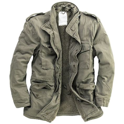 Surplus Paratrooper Winter Mens Jacket M65 Army Military Field Coat Olive Washed | Mens jackets ...