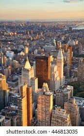 New York City Rooftop View Skyscrapers Stock Photo 2161510707 ...