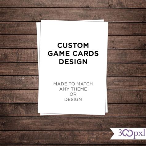 Custom Game Cards Design Matching Playing Cards Matching Game - Etsy