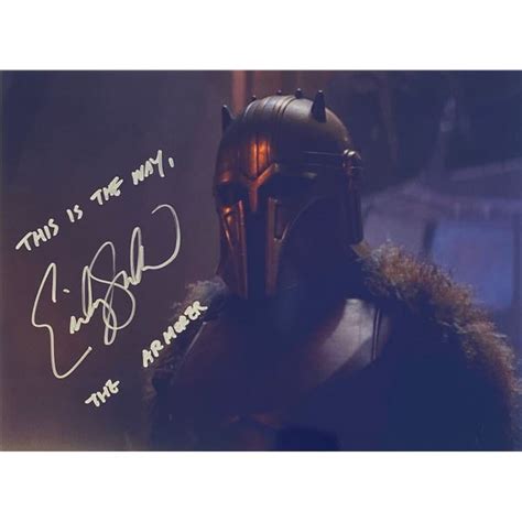 Autograph Signed The Mandalorian Emily Swallow Photo