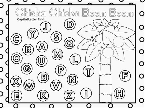 Printable Chicka Chicka Boom Boom Worksheets