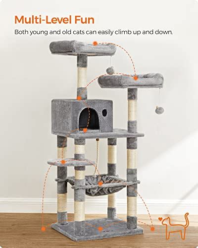 Best Cat Tree with Hammock (2023 Reviews) - My Pet Likes It