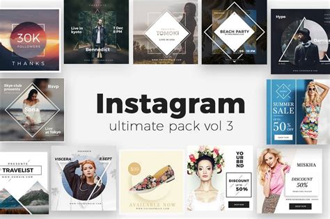 50+ Best Instagram Templates & Banners