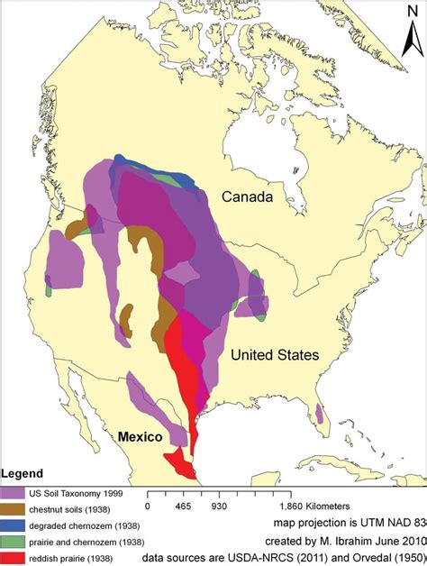 Distribution of Mollisols across North America. | Download Scientific ...