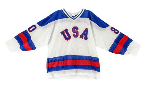 Lot Detail - 1980 USA Olympic Team Signed Hockey Jersey w/ 19 Signatures