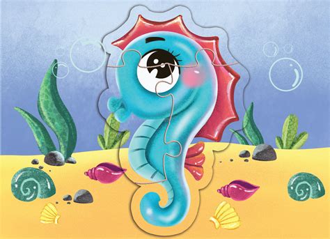 CHILDREN'S PUZZLES WITH OCEAN ANIMALS on Behance