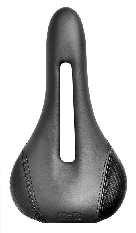 Saddle Padded open | Leather color Black | Mcfk - carbon par excellence