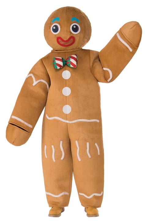 Gingerbread Man Mascot Adult Costume - PureCostumes.com