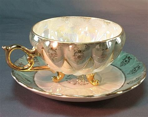 Antique Tea Cups And Saucers Made In Japan - Antique Poster