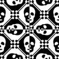 Image of skull in a square | CreepyHalloweenImages